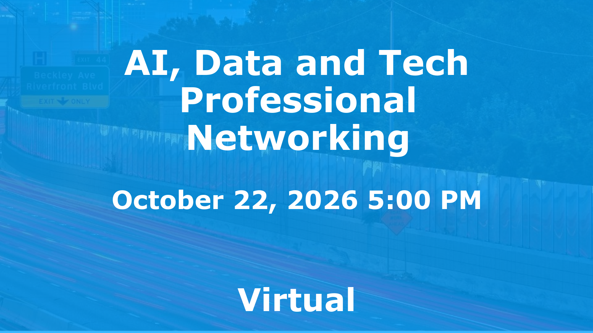 AI, Data and Tech Professional Networking event image